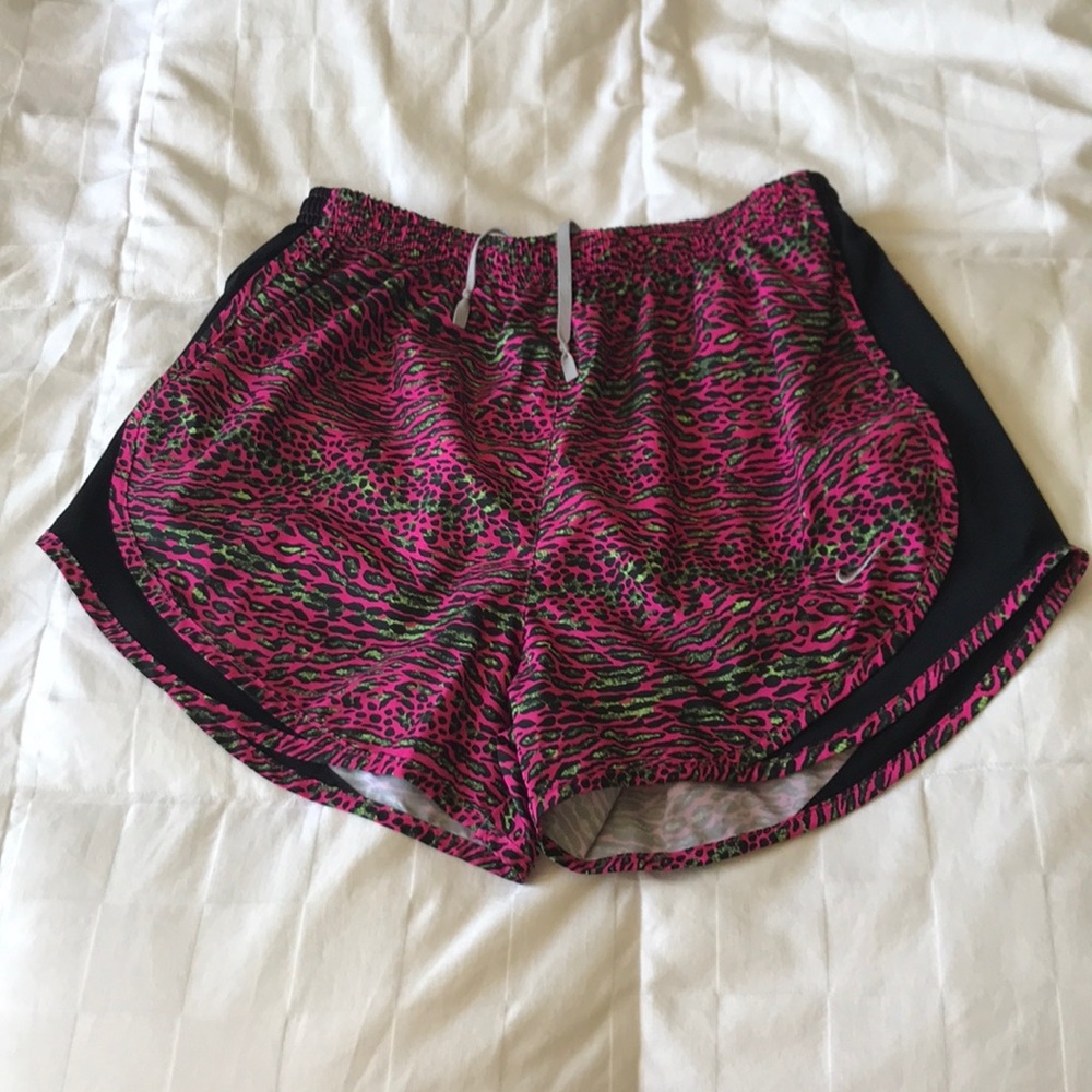 Nike Dri-Fit Running Shorts Pink Cheetah Print